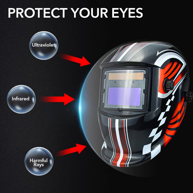 Industrial Automatic Adjustable Welder Mask Solar Auto Darkening Welding Helmet True Color