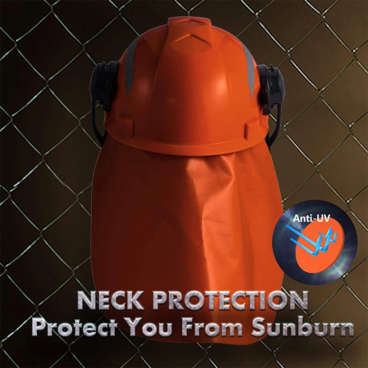Work Custom Adjustable Neck Shade Construction Forestry Safety Lightweight Helmet
