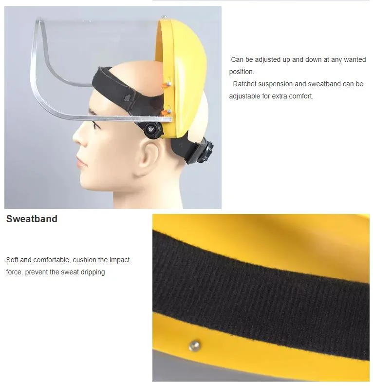 PC/PVC Plastic Face Shield Protective Eye Protection Face Shield Product PC Face Shield