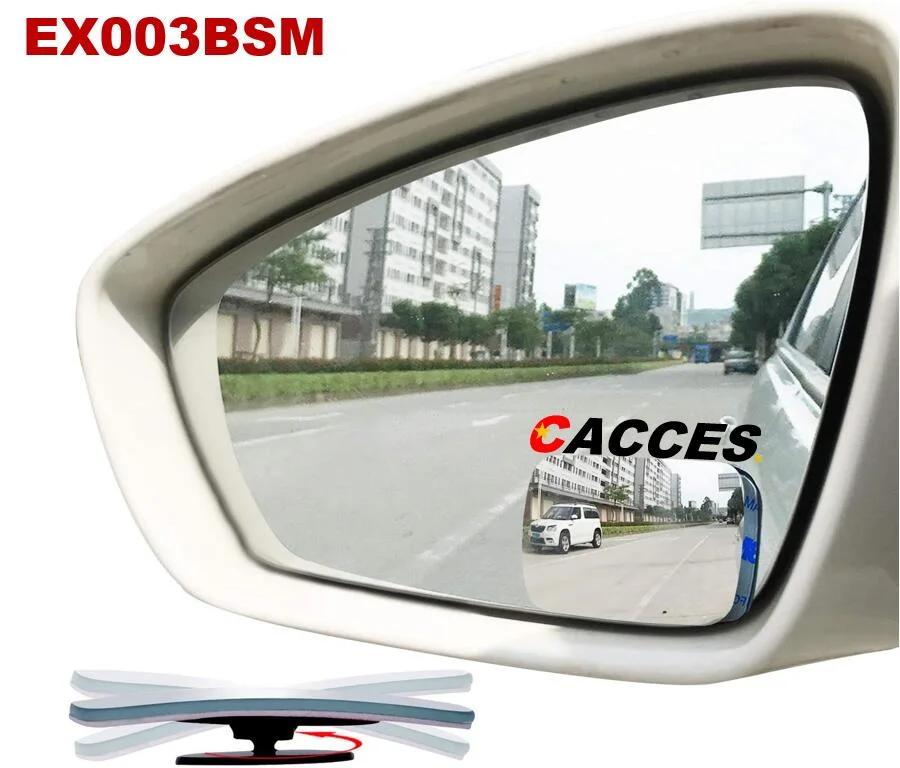 Original Blind Spot Rhombus/Square/Rectangle/Oval/Round/Fan Mirrors Auto Extend Wide Angle Rear View Mirror HD Convex Mirror Universal Auxiliary Lens for Safety