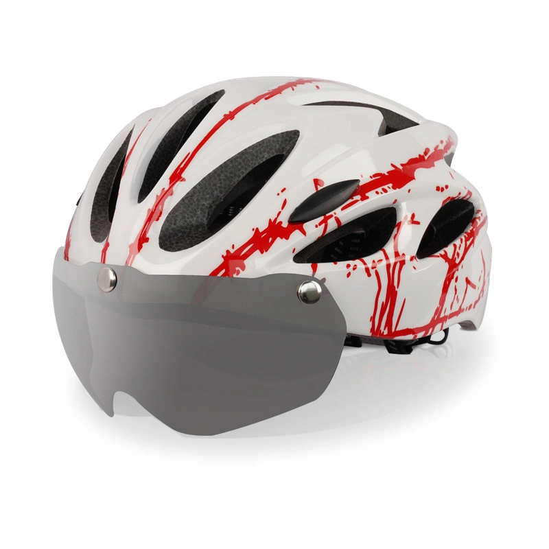 Bicycle Helmet Bicycle Riding Helmet with Goggles Integrated Bicycle Riding Helmet