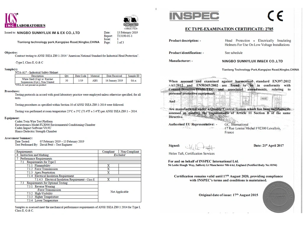 CE, ANSI Mining Construction Helmet Working Electrical Safety Helmet ABS