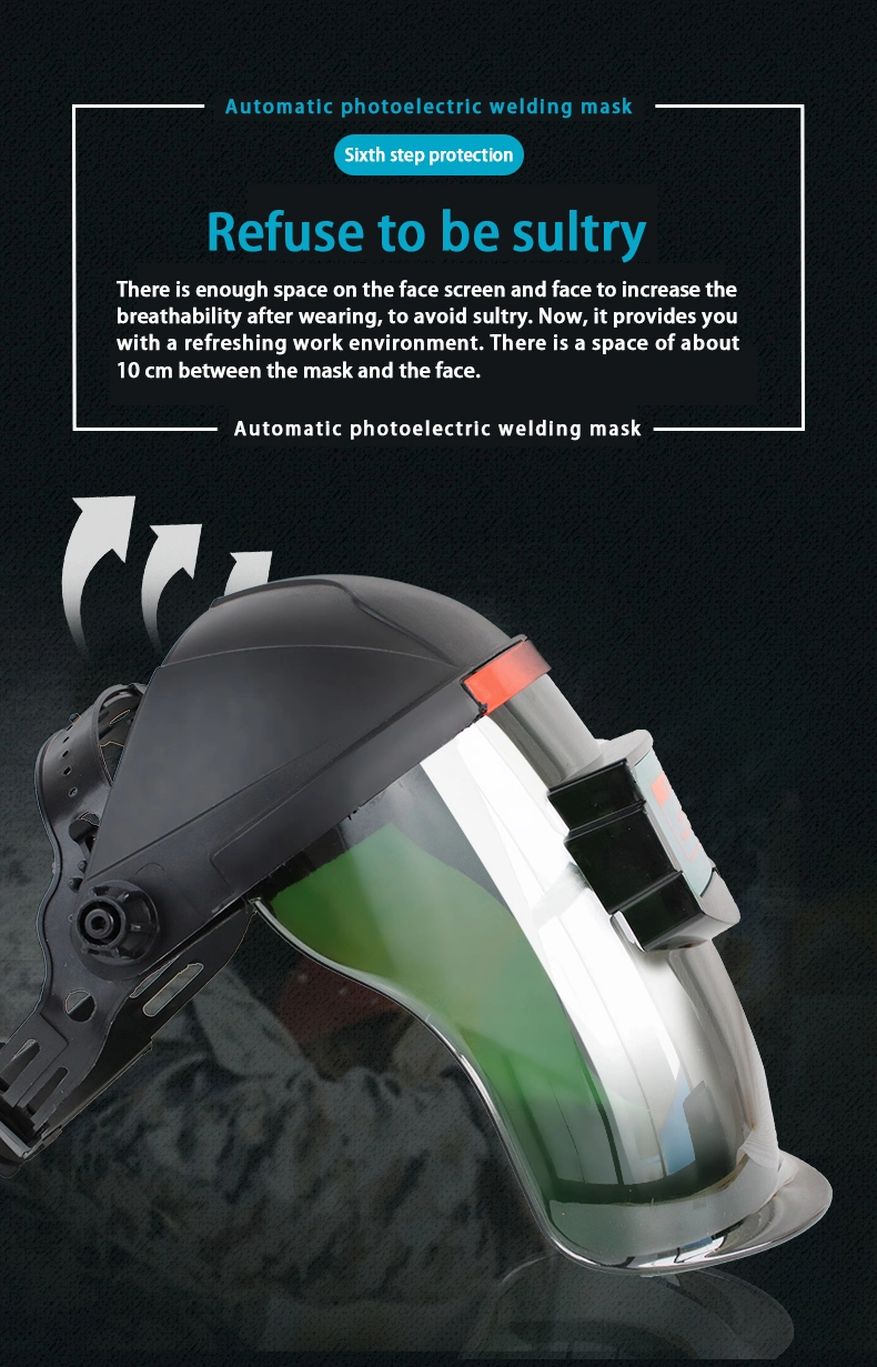 Welding Helmet Welding Mask Protective Mask Adjustable Solar Automatic Charging Customizable
