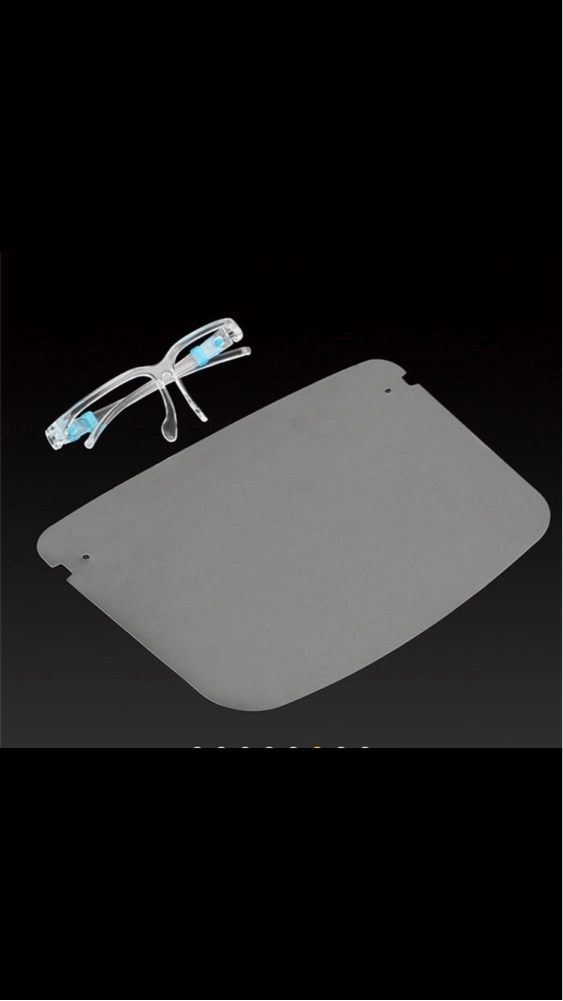 Factory Stock Adjustable Transparent Full Face Protective Visor Face Shield Glasses Blue Faceshield