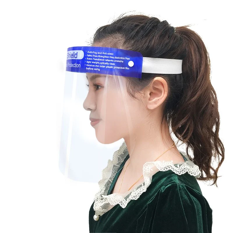 Disposable Protective Anti Fog Face Shield with PVC/PC Screen for Isolation and Protection