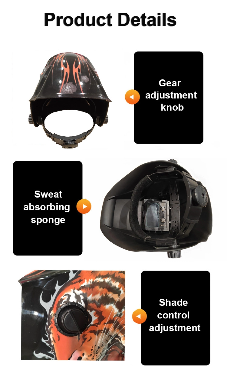 Rhk Tech Custom Stickers Mascara De Soldar DIN9-13 Solar Auto Darkening Electronic Automatic MIG TIG Welding Helmet Decals