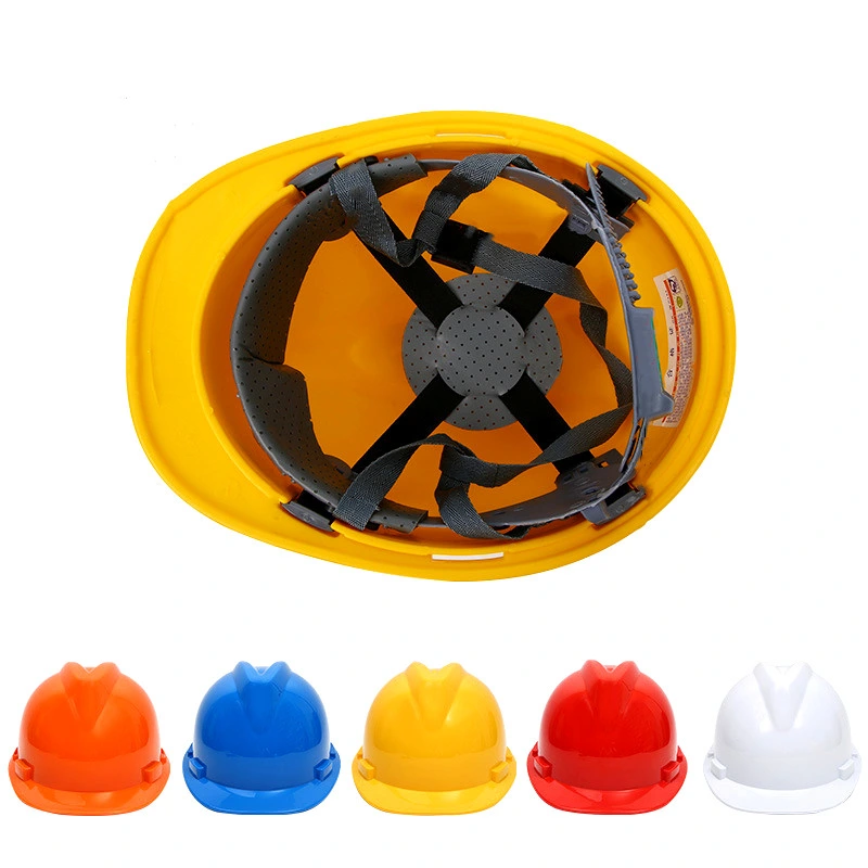 Construction Industrial PE Safety Helmets Hardhats in Guangzhou