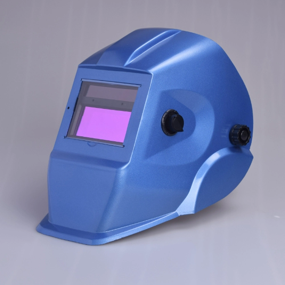 Solar Cells and Lithium Battery Auto Darkening Welding Helmet with Glass for Arc TIG MIG Mf-1100