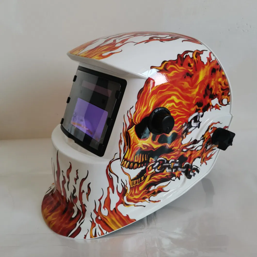 CE Certificated True Color Auto Darkening Solar Powered Welding Helmet with Grind Weld Function