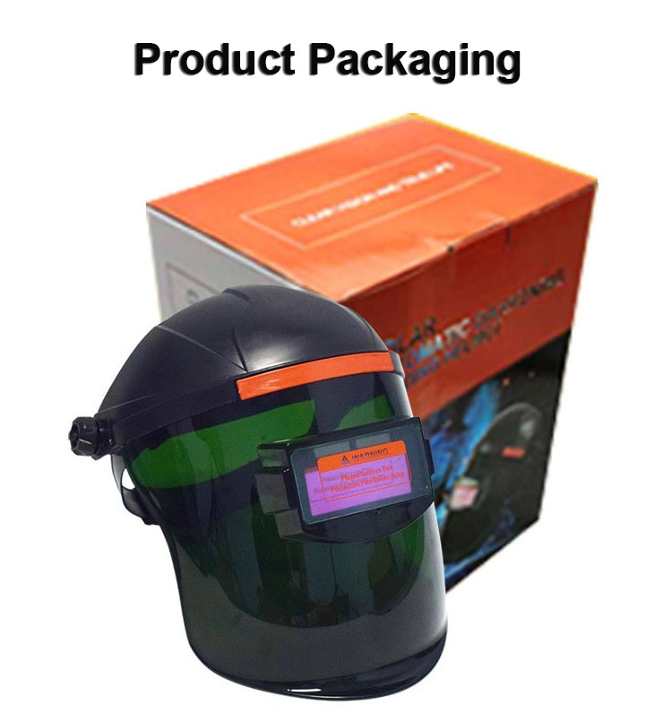 Lightweight Solar Powered Automatic Dimming Protective PC Screen Half Helmet Argon Arc Welding Helmet