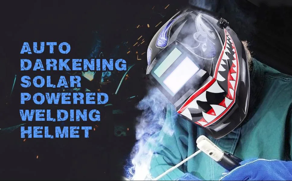 Welding Helmet Solar Power Auto Darkening Wide Viewing Field Professional Hood for MIG TIG Arc MMA