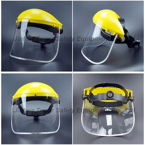 Clear PVC Faceshield Visor with Aluminium Border