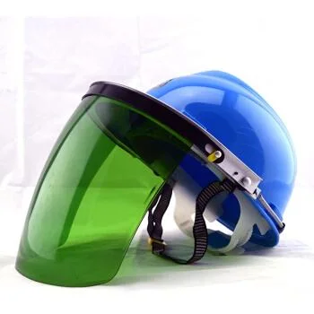 Safety Helmet with PC/PVC Organic/Dust Proof Visor Welding Face Shield