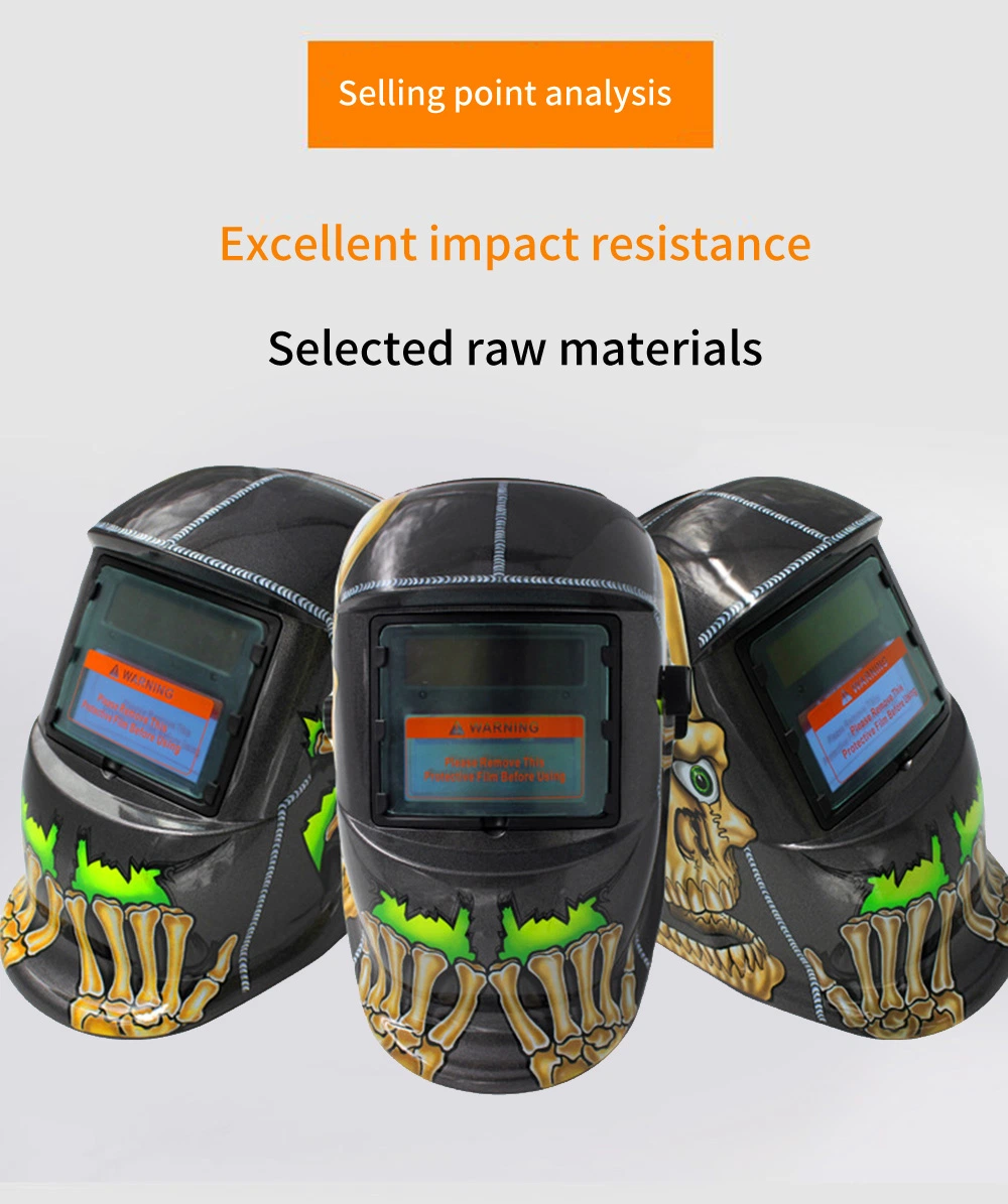 Best Seller Solar Cell Lithium Battery Welding Helmet with Fashion Pattern Welding Helmet