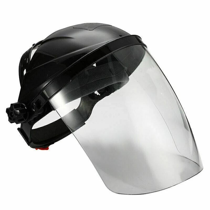 Head-Mounted Transparent PC Full Face Protective Face Sheild Anti Fog Faceshield Visor Shield