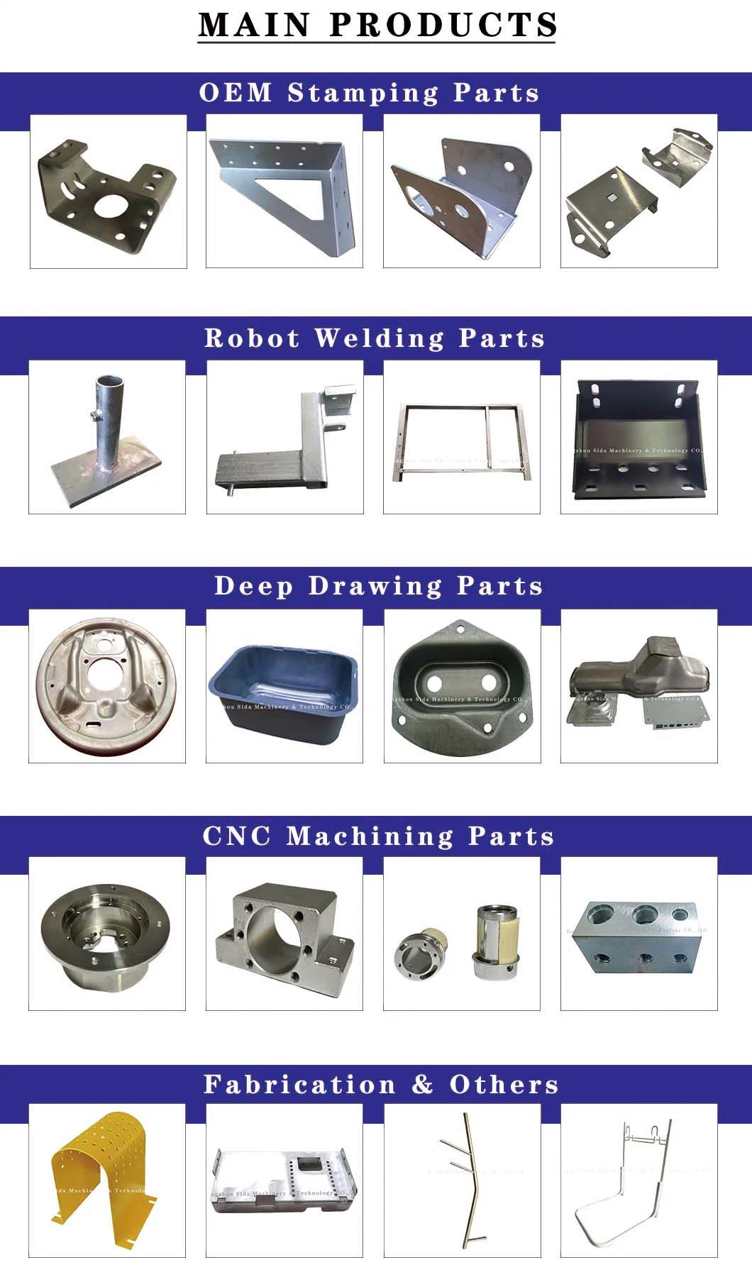 OEM/ODM Stainless Steel/Carbon Steel/Aluminum Automobile Spare Parts Fabrication Services Hardware Metal Welding Parts Manufacturer