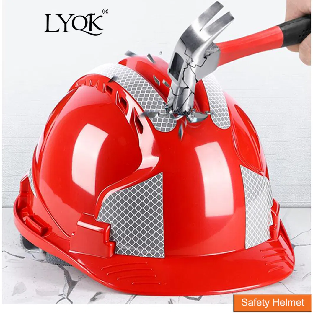 Sh-01 PE/ ABS Head Protection Custom Engineering Construction Industrial Safety Helmet