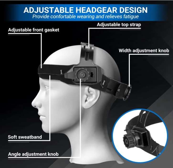 Welding Helmet - Solar Power Auto Darkening Welding Helmet - Adjustable Shade Range 4/9-13 for MIG TIG Arc - Welder Mask (Skull Design)