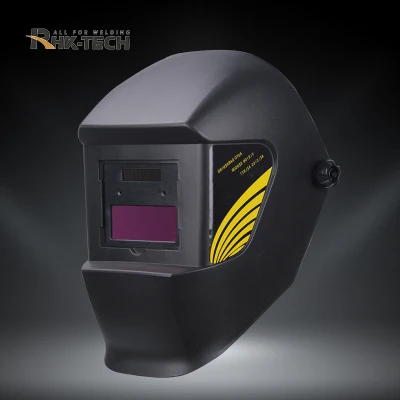 RHK Cheap Black Safety Protective Solar Power saldatura automatica di oscuramento Elmetto saldatore per saldatura elettrica TIG MIG MMA