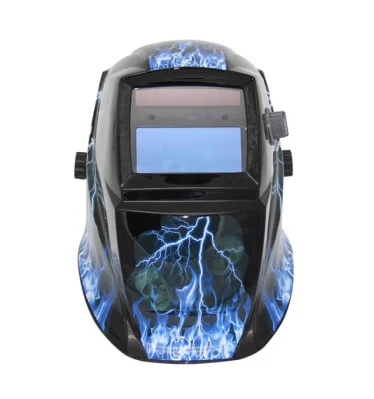 Casco per saldatura a oscuramento automatico alimentato a energia solare True Color, paralume largo 4/9-13 con molatura per maschera di saldatura per calotta con saldatura ad arco TIG MIG