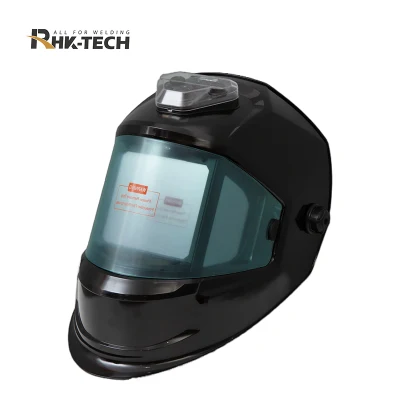 RHK illuminazione a LED Panoramica vista larga 4 sensore ad arco saldatore Maschera Solar Auto Darkening casco automatico per saldatura Grind