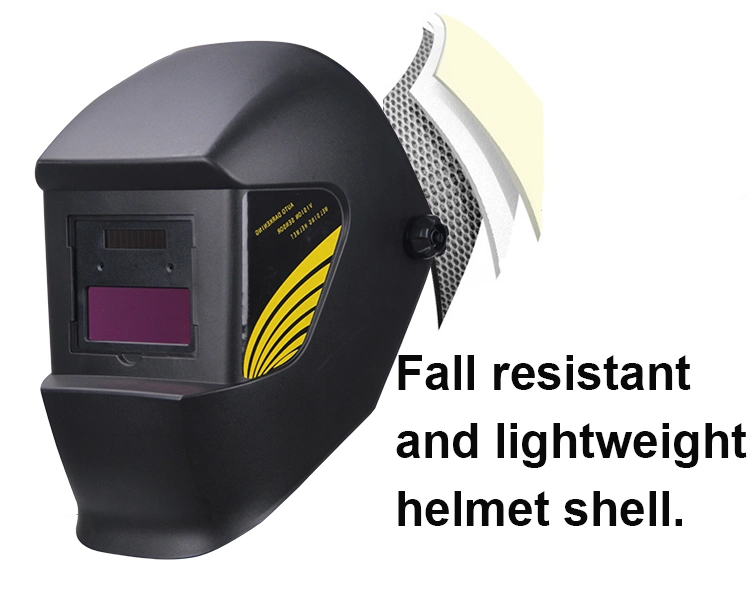Rhk Cheap Black Safety Protective Solar Power Automatic Darkening Welding Welder Helmet for TIG MIG MMA Electric Welding