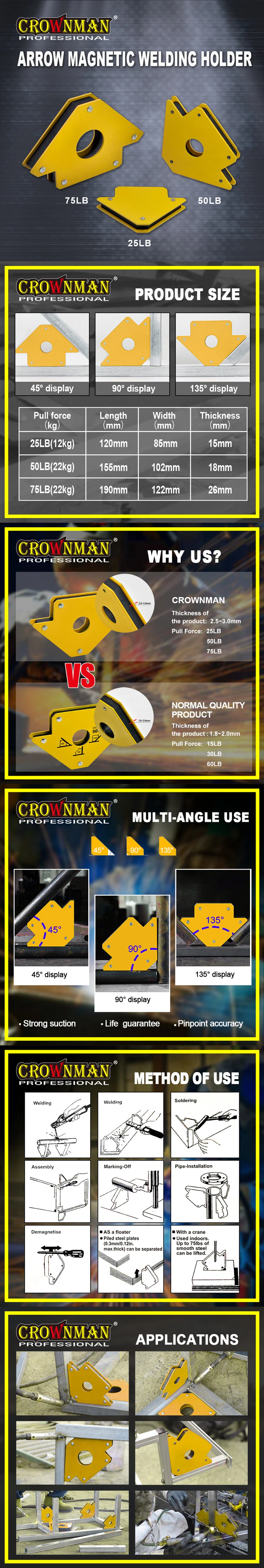 Crownman Arrow Magnetic Welding Holder