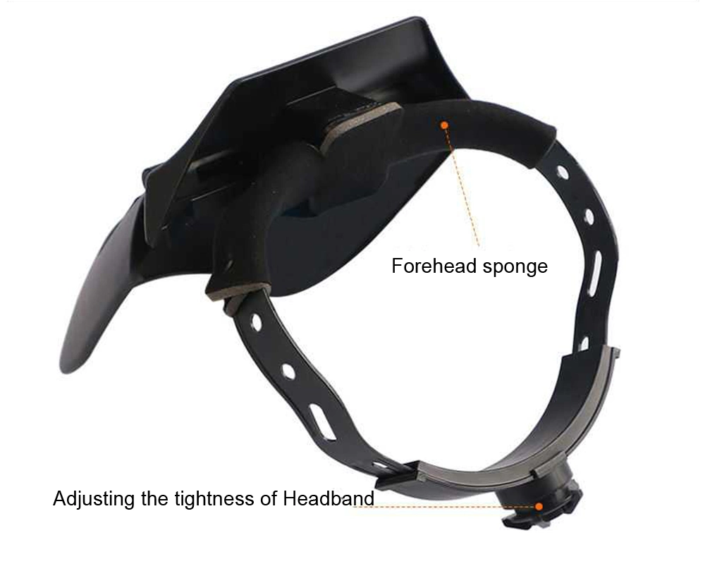 Factory Price Supplied Directly Auto Darkening Welding Grinding Helmet Nude Welding Goggle Helmet Headband