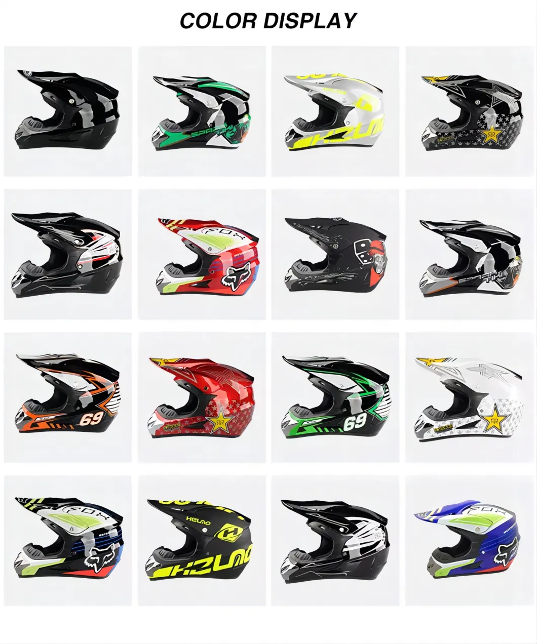 Safety Youth Adults Motocross Helmets for ATV, Motorcycles with DOT Certificates