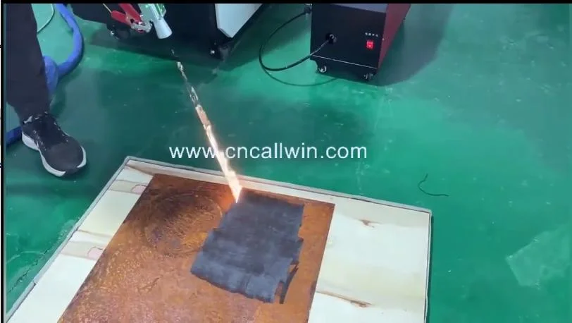 CNC Portable Handheld Laser Rust Removal Machine/Fiber Laser Cleaner Paint Coated