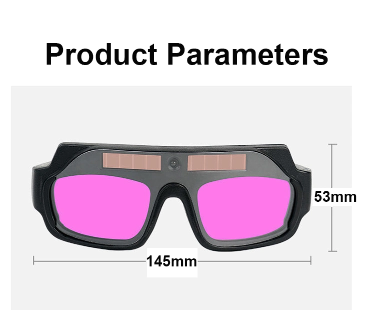 Rhk Auto Dimming Dual LCD PC Lens Safety Eye Protection Solar Auto Darkening Welding Goggles Glasses for Welder