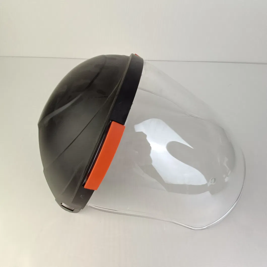 Yellow Face Mask Saefty Helmet with Transparent Visor