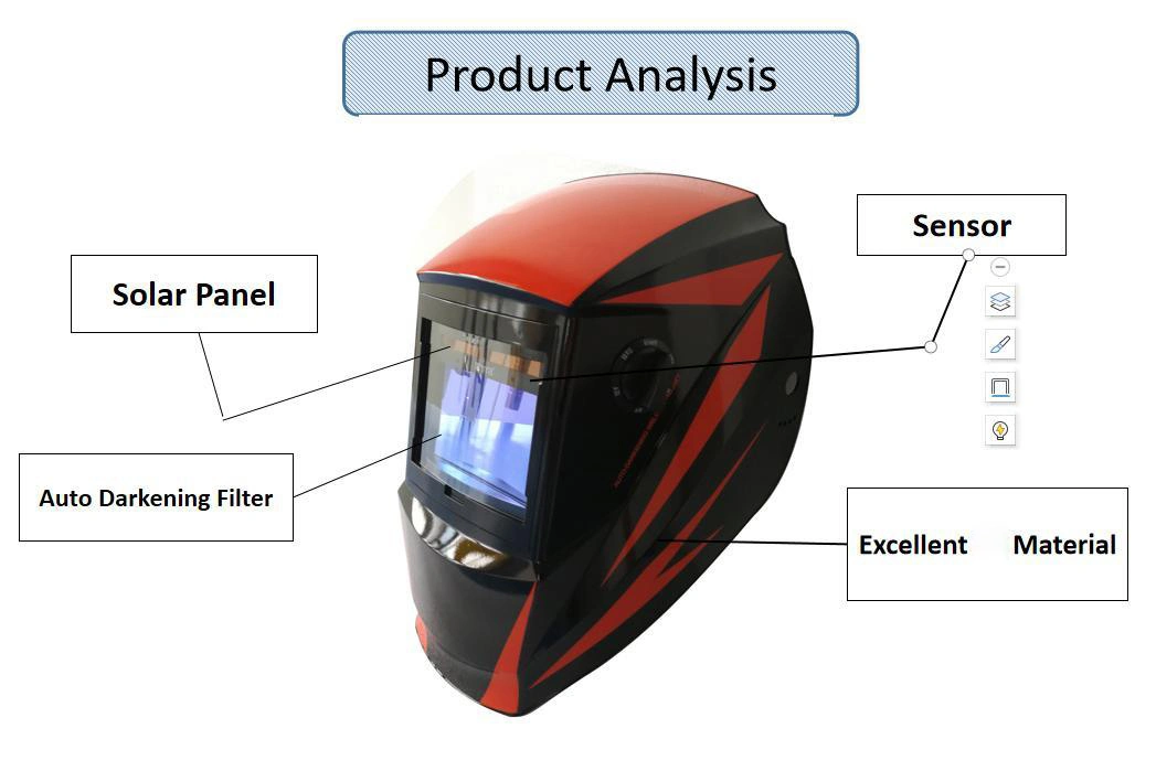 Automatic Dimming Mask Arc Welding Grinding Welder Mask (WH6-WD50)