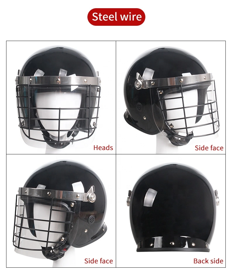 Laminated Glass Bulletproof Resistant Glass Visor Custom Face Mask Helmet Visor Ballistic