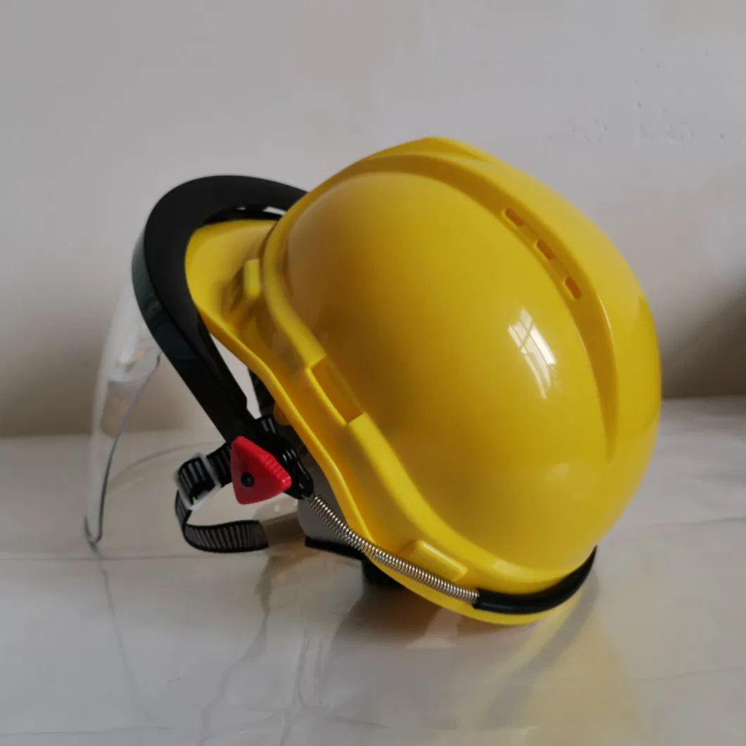 Manufacturer En397 Approved ABS HDPE Red Safety Helmet Construction for Head Protective