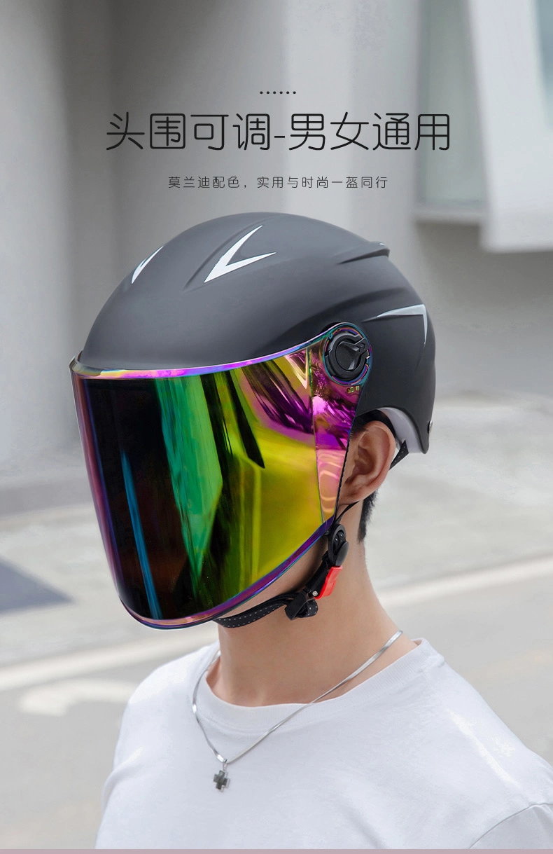 Wholesale Sports Cycling ABS+EPS Helmet Open Face Motorcycle Helmet Drop Down Sun Visor Summer Man Woman Racing Scooter Motorbike Original Safety Helemts