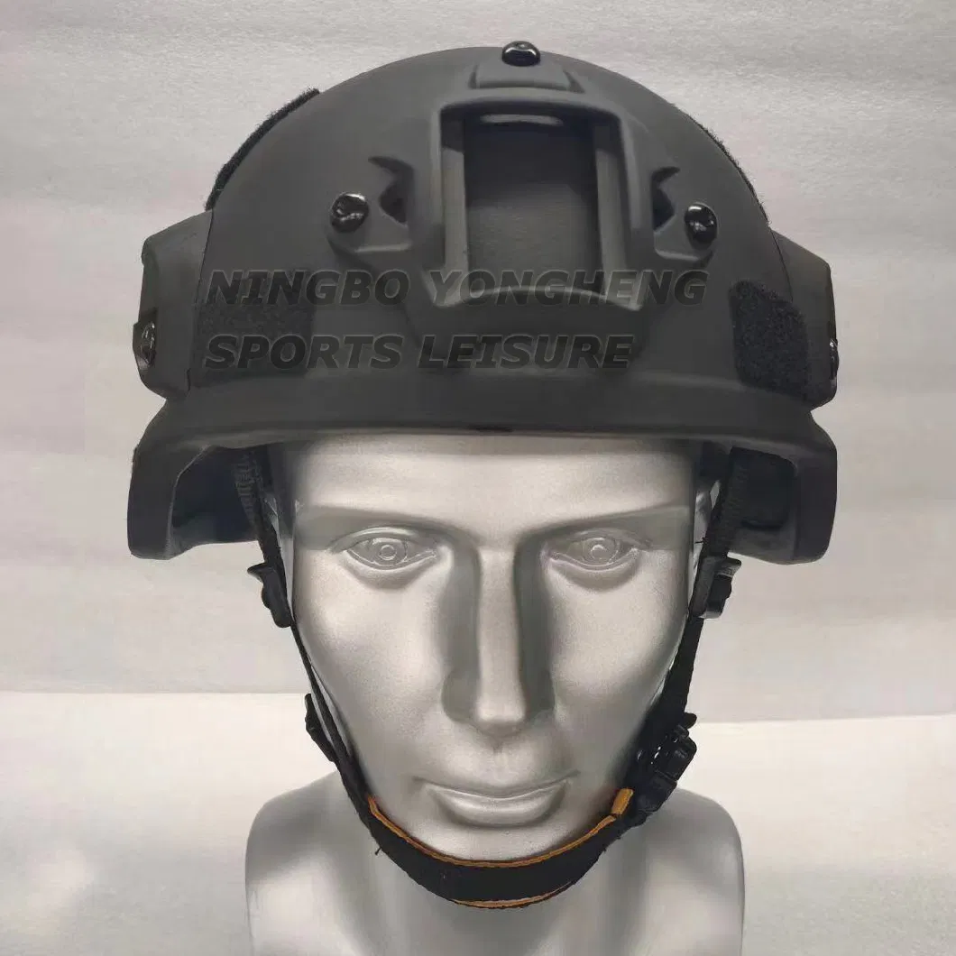 Military Style Safety Nij Iiia Grade PE Kevlar Aramid Helmet with Tactical Gear