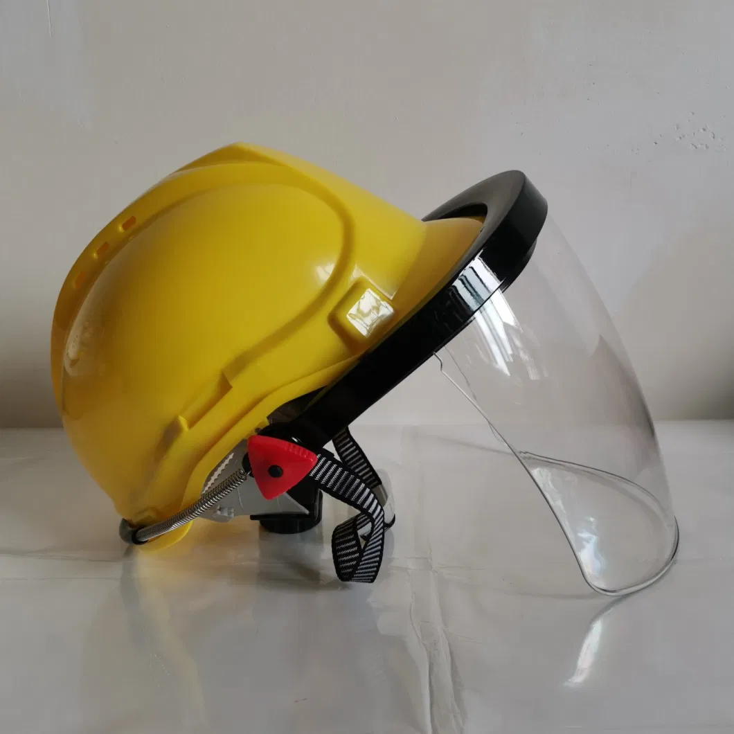 Manufacturer En397 Approved ABS HDPE Red Safety Helmet Construction for Head Protective