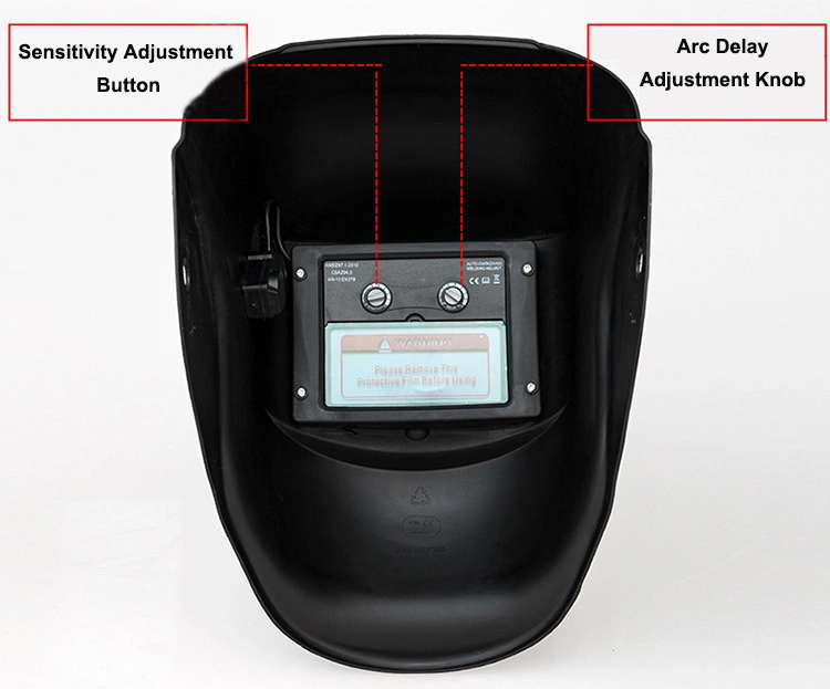 Rhk Custom Stickers Arc Sensor Grinding Solar Auto Darkening Safety Welding Helmet Decals