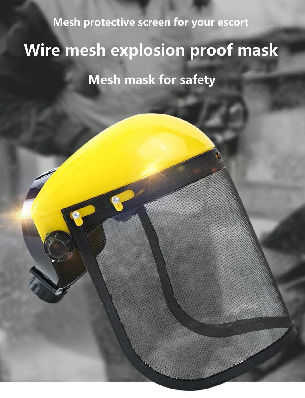 Industrial Welding Protective Equipment Steel Mesh Mask