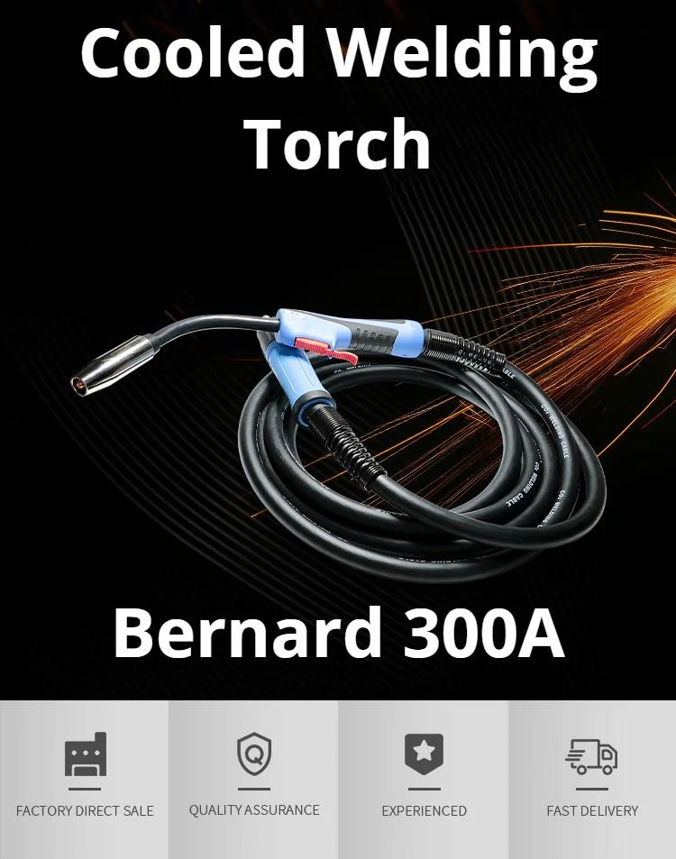 Carbon Arc TIG Welding Torch Bernard 300A with Ceramic TIG Nozzle