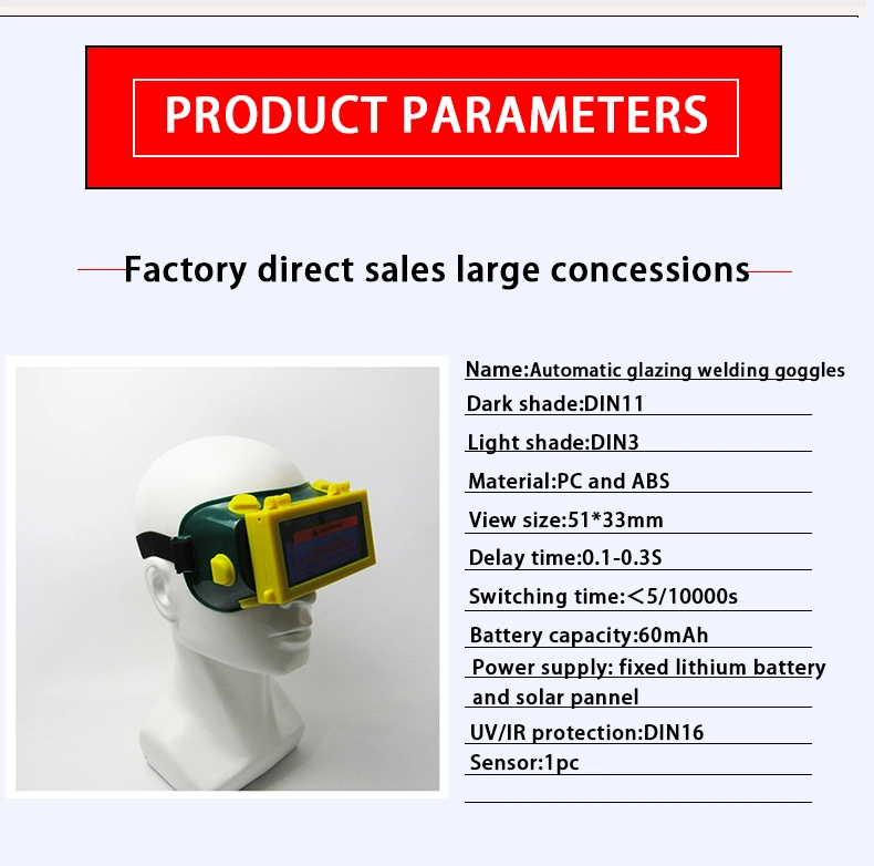 Auto Darkening Welding Goggle Made in China Safety Glasses