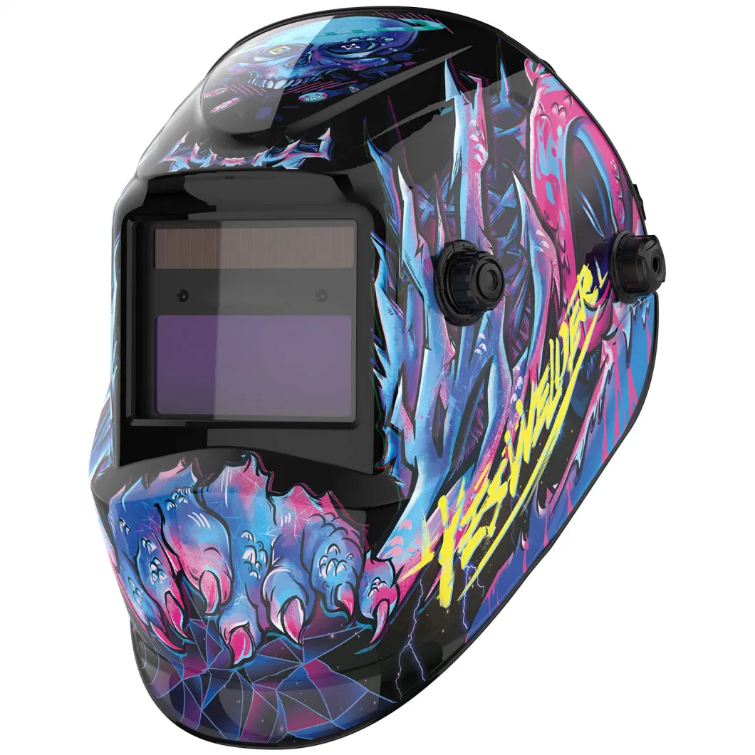 Custom Automatic Large View Welding Mask Adjustable Cut Safety Auto Darkening Welding Helmet