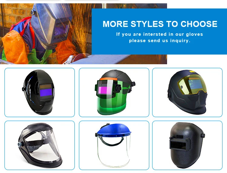 Adjustable Shade Range Black Fibre Metal Durable Safety Welding Cheap Helmets