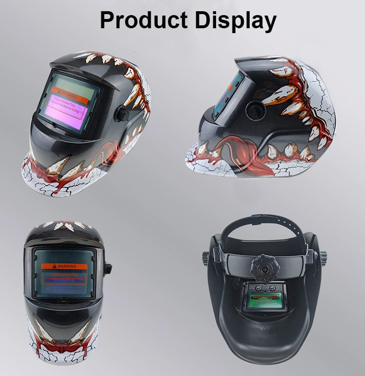 Rhk Custom Wholesale Auto Darkening Solar Automatic MIG TIG Stickers Decals Welding Helmet Mask