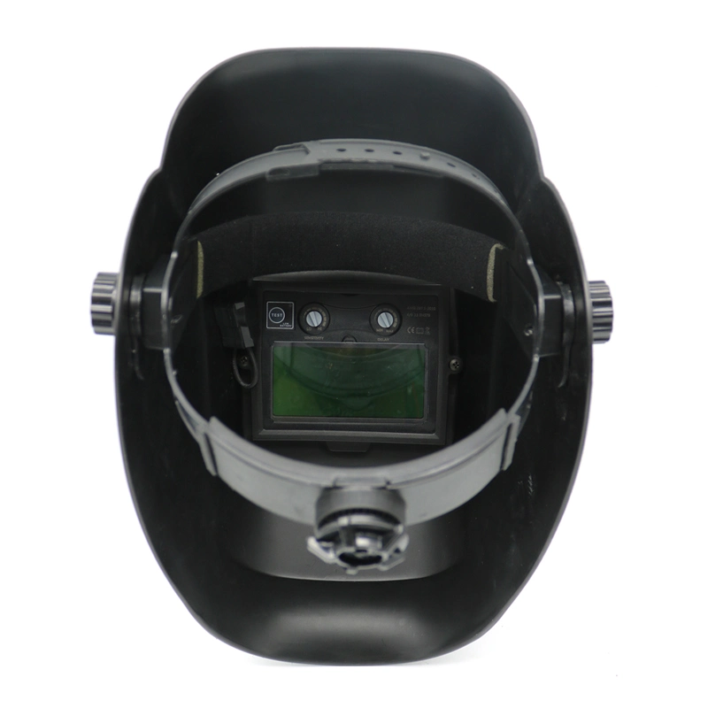 Black PP Shell Auto Darkening Welding Helmet Mask Industrial CE ANSI Ratchet Solar Power Welding Helmets