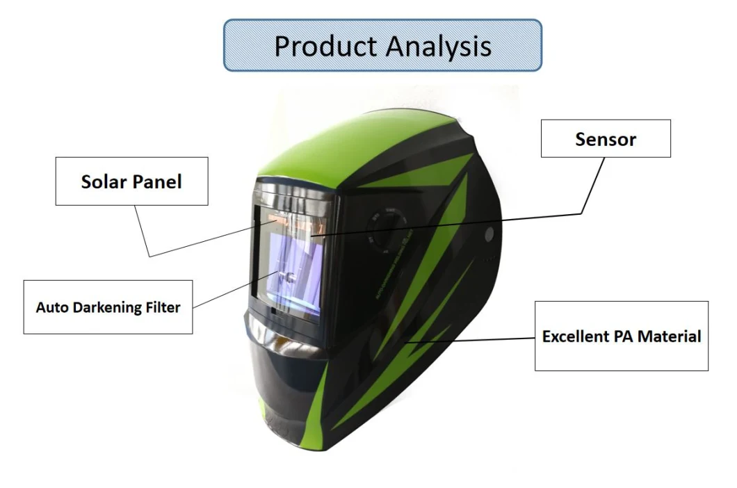 Auto Darkening Welding Helmet with CE/ANSI/Z94.3 Certification (WH6-WtFi265)