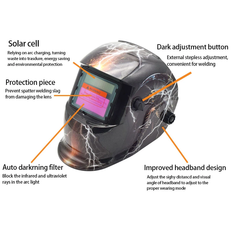 Automatic Light Blocking LCD Welding Surface Welding Helmet Arc TIG MIG Mask Grinding Welder Masks