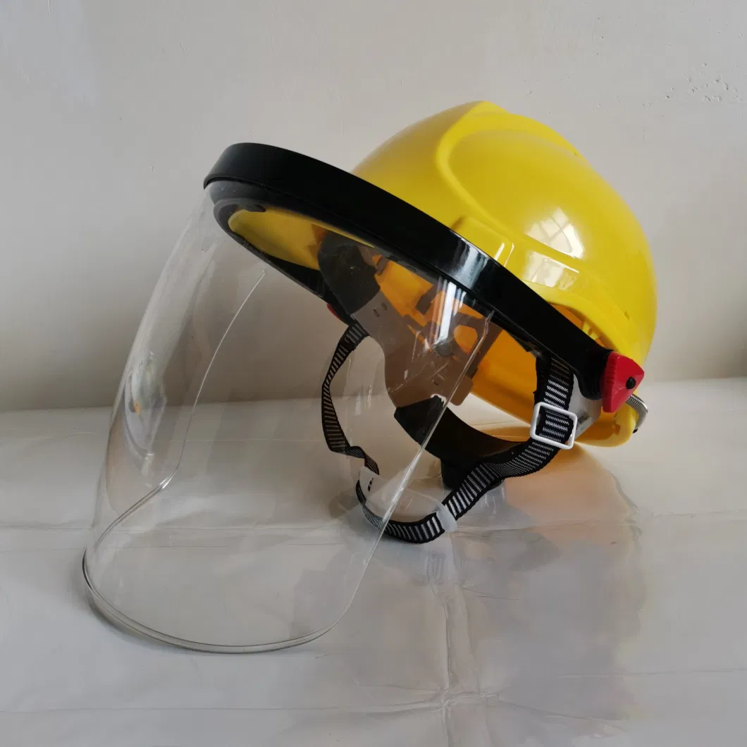 Manufacturer En397 Approved ABS HDPE Red Safety Helmet Construction for Head Protective