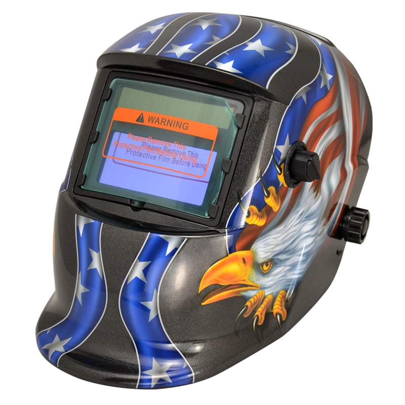 True Color Auto Welding Shield Helmet with Muffs Electronic TIG Automatic Auto Darkening Welding Mask Helmet